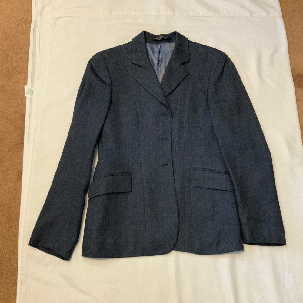 RJ Classic Show Coat Navy Tone on Tone Ladies 6 1212-5